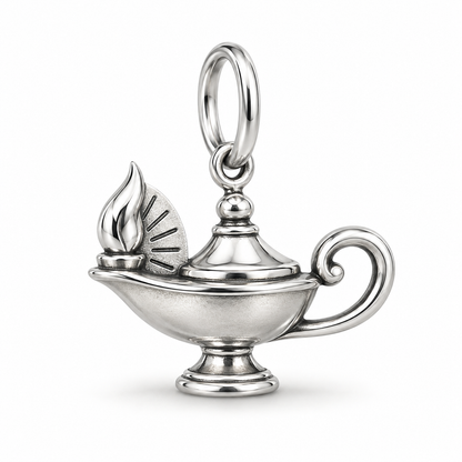 Nurse Nursing Lamp Dangle Charm polished silver concept