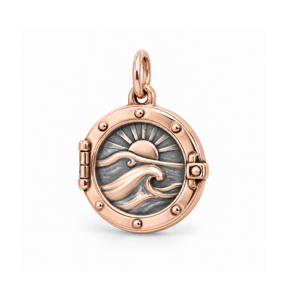 Ocean View Porthole Charm — Rose Gold | charm-topics-remaining-444-2026-09-14 | topic-323