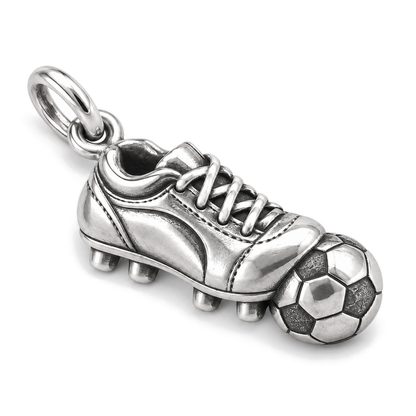 On the Ball Soccer Charm — Silver Super Macro | charm-topics-remaining-444-2026-09-14 | topic-339
