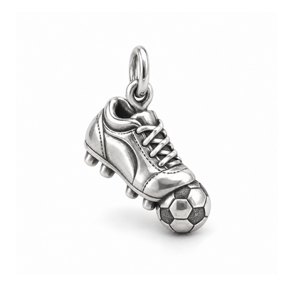 On the Ball Soccer Charm — Silver | charm-topics-remaining-444-2026-09-14 | topic-339