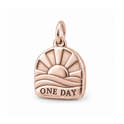 One Day At A Time Charm — Rose Gold | charm-topics-remaining-444-2026-09-14 | topic-300