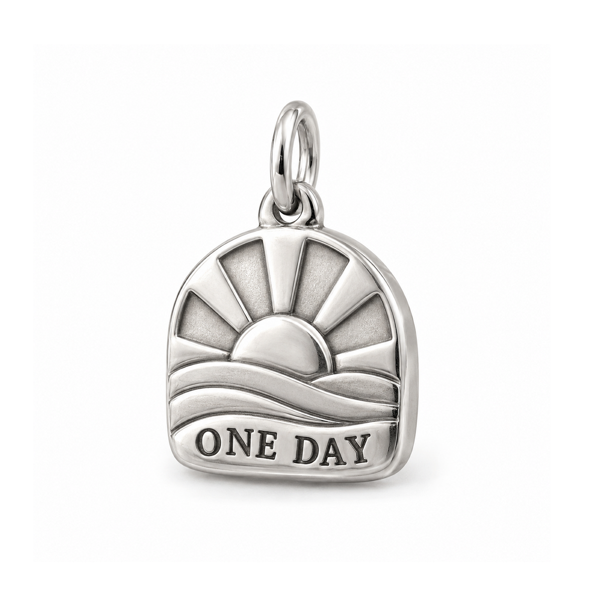 One Day At A Time Charm — Silver | charm-topics-remaining-444-2026-09-14 | topic-300