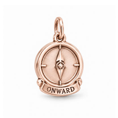 Onward Compass Charm — Rose Gold | charm-topics-remaining-444-2026-09-14 | topic-298