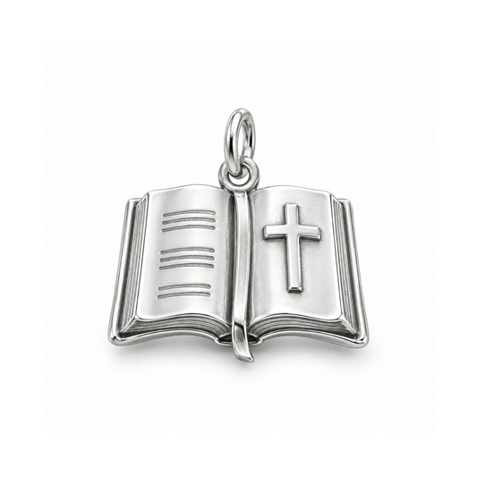 Open Bible Charm — Silver | charm-topics-remaining-444-2026-09-14 | topic-208