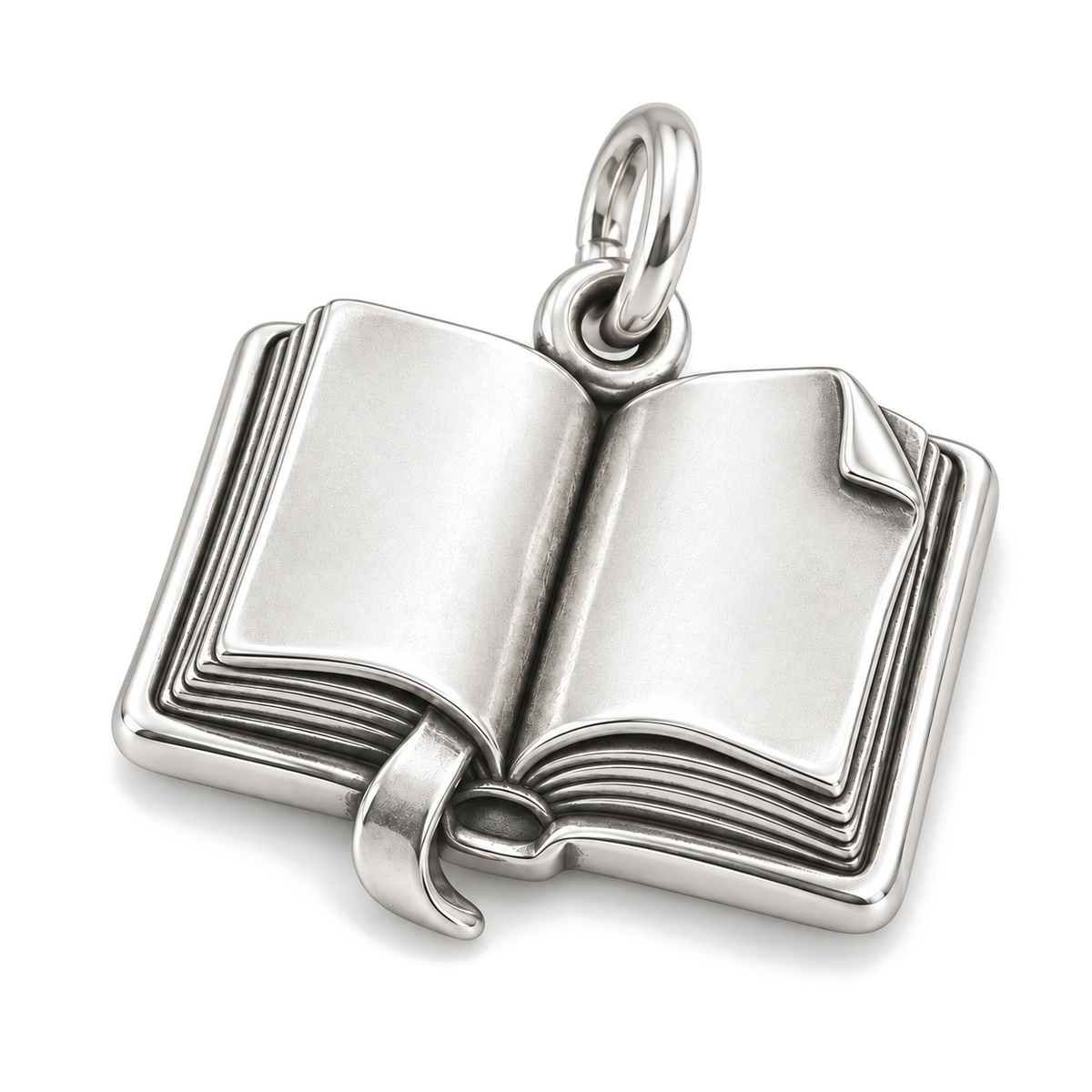 Open Book Charm — Silver Super Macro | charm-topics-remaining-444-2026-09-14 | topic-103