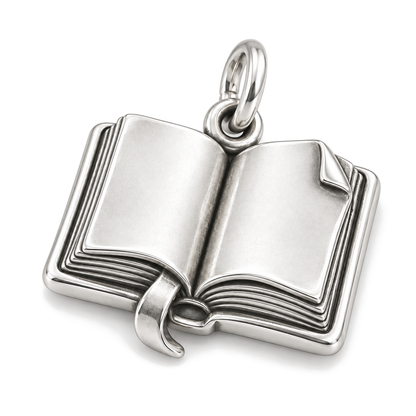 Open Book Charm — Silver Super Macro | charm-topics-remaining-444-2026-09-14 | topic-103