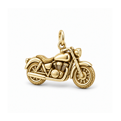 Open Road Motorcycle Charm — Gold | charm-topics-remaining-444-2026-09-14 | topic-303