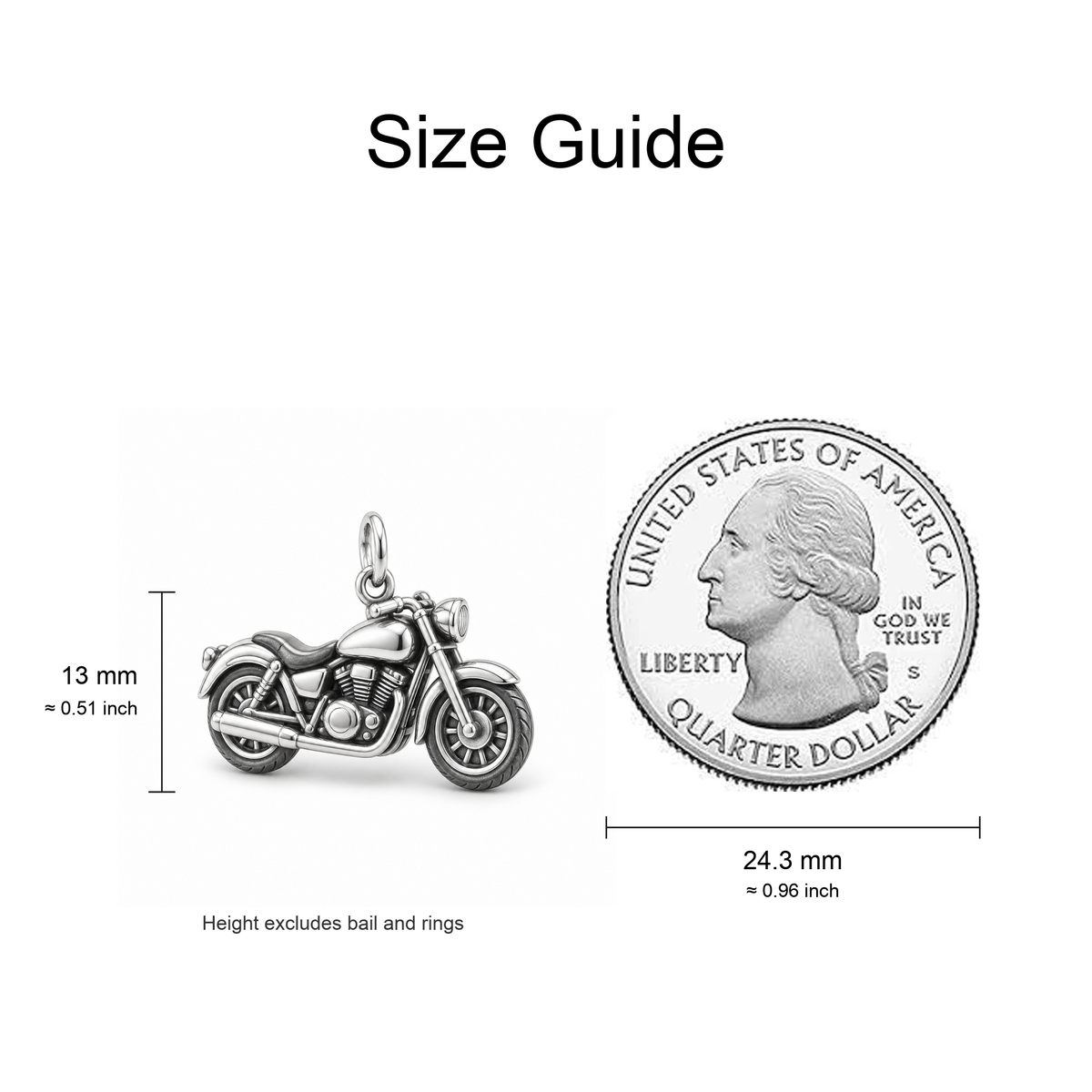 Open Road Motorcycle Charm — Size Guide | charm-topics-remaining-444-2026-09-14 | topic-303