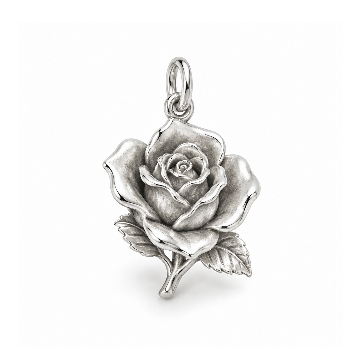 Opening Rose Charm — Silver | charm-topics-remaining-444-2026-09-14 | topic-172