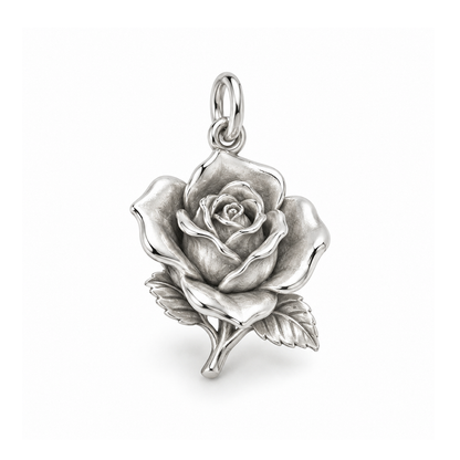 Opening Rose Charm — Silver | charm-topics-remaining-444-2026-09-14 | topic-172
