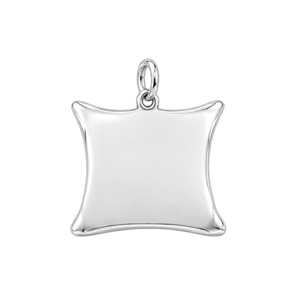 Our Couch Dog Life Charm Bracelet – Personalized Dog Mom Gift – back of the charm, engraving area