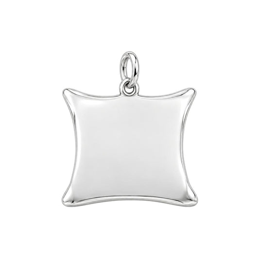 Our Couch Dog Life Charm Bracelet – Personalized Dog Mom Gift – back of the charm, engraving area