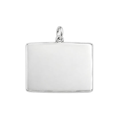 Our Happy Place Charm Bracelet – Personalized Couple Gift – back of the charm, engraving area