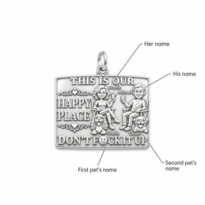 Our Happy Place Charm Bracelet – Personalized Couple Gift – personalization guide