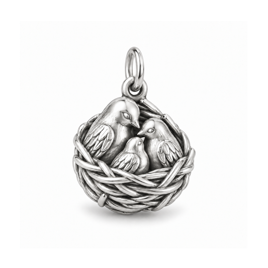 Our Little Nest Charm — Silver | charm-topics-remaining-444-2026-09-14 | topic-289