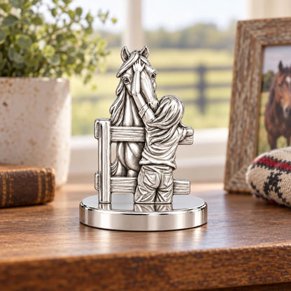 Over the Fence Bond Keepsake Plaque – worn / in use