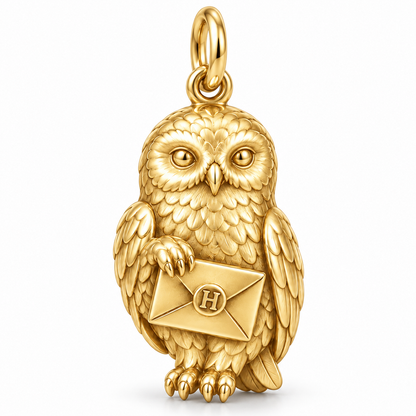 Owl Post Charm — Gold | charm-topics-remaining-444-2026-09-14 | topic-291