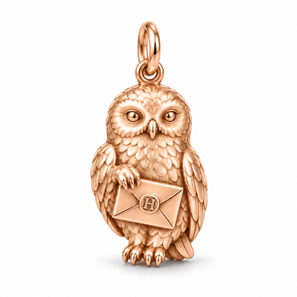 Owl Post Charm — Rose Gold | charm-topics-remaining-444-2026-09-14 | topic-291
