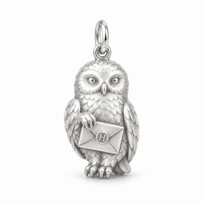 Owl Post Charm — Silver | charm-topics-remaining-444-2026-09-14 | topic-291