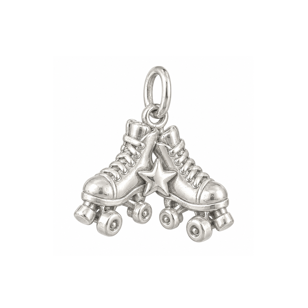 Pair of Roller Skates Charm — Silver — 50-works-silver-20260916-98