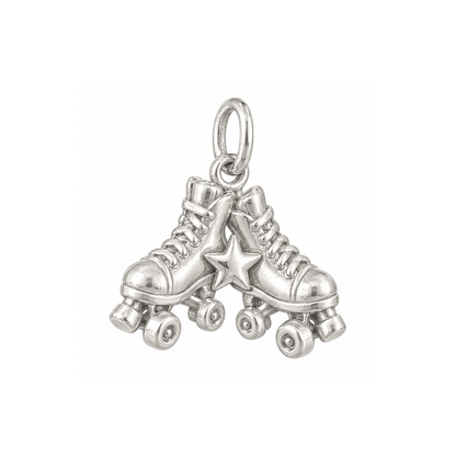 Pair of Roller Skates Charm — Silver — 50-works-silver-20260916-98