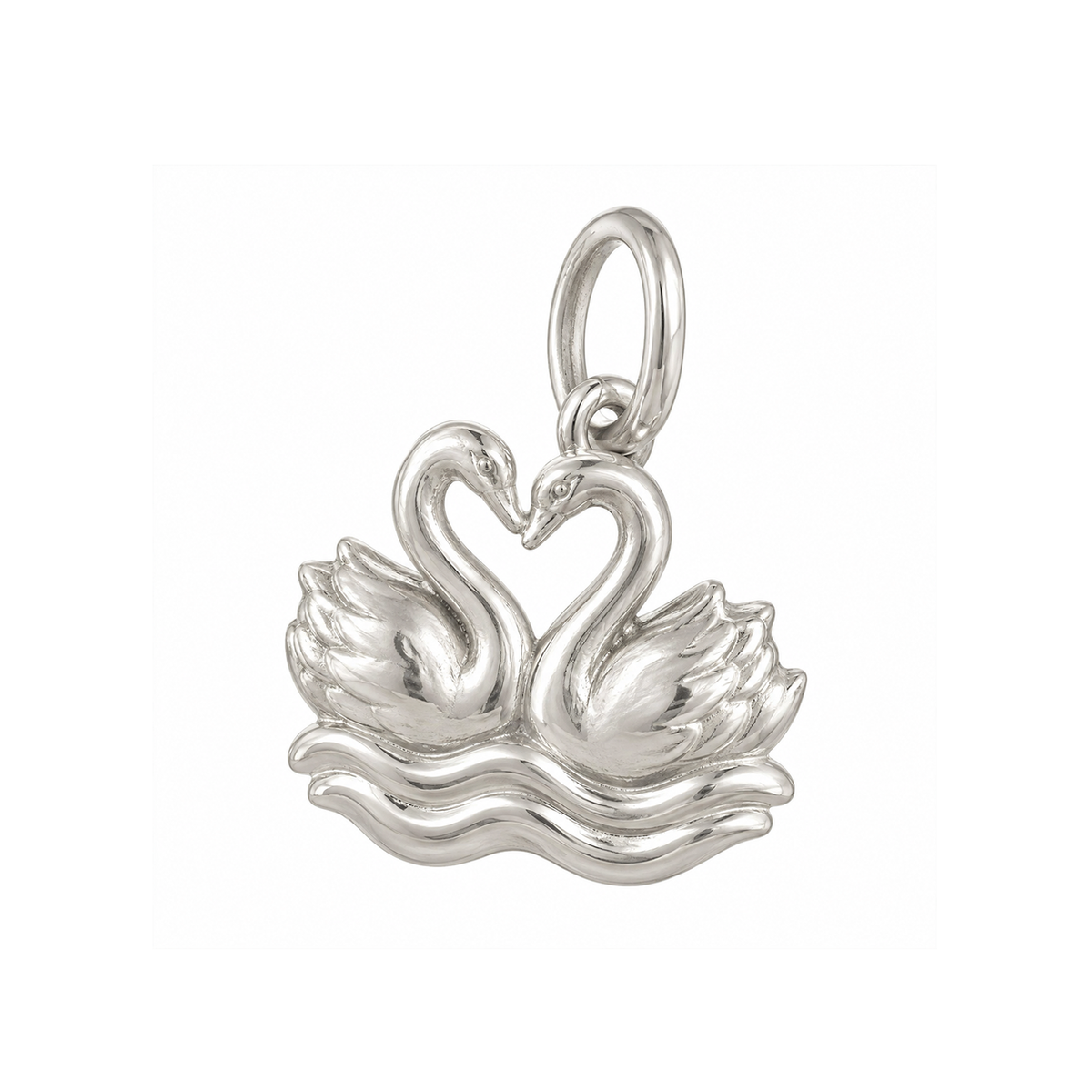 Pair of Swans Charm — Silver — 50-works-silver-20260916-92
