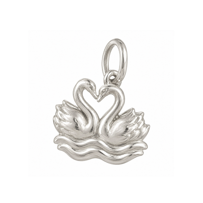 Pair of Swans Charm — Silver — 50-works-silver-20260916-92
