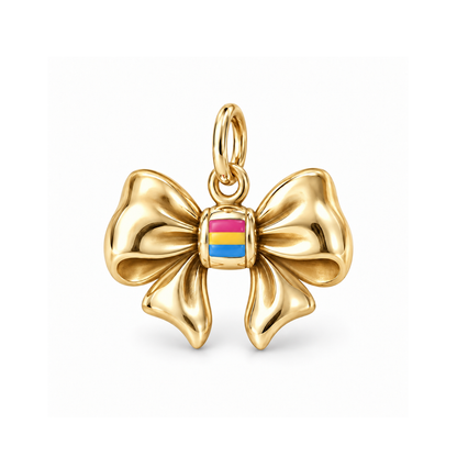 Pan Pride Bow Charm — Gold | charm-topics-remaining-444-2026-09-14 | topic-309