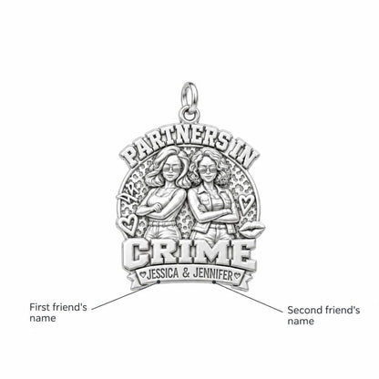 Partners in Crime Charm Bracelet – Personalized Bestie Gift – personalization guide