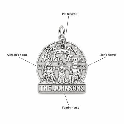 Patio Time Family Charm Bracelet – Personalized Couple Gift – personalization guide