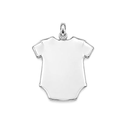 Patriotic Baby Onesie Charm Bracelet – Personalized Mom Gift – back of the charm, engraving area