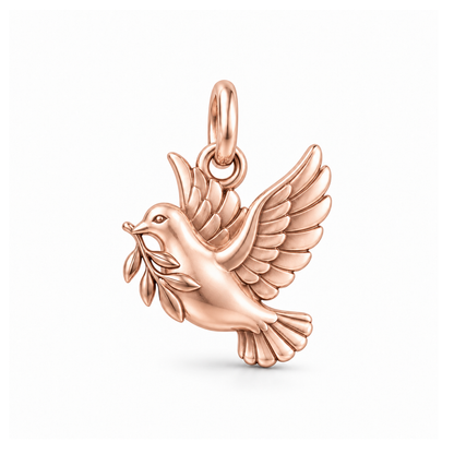 Peace Dove Charm — Rose Gold | charm-topics-remaining-444-2026-09-14 | topic-182