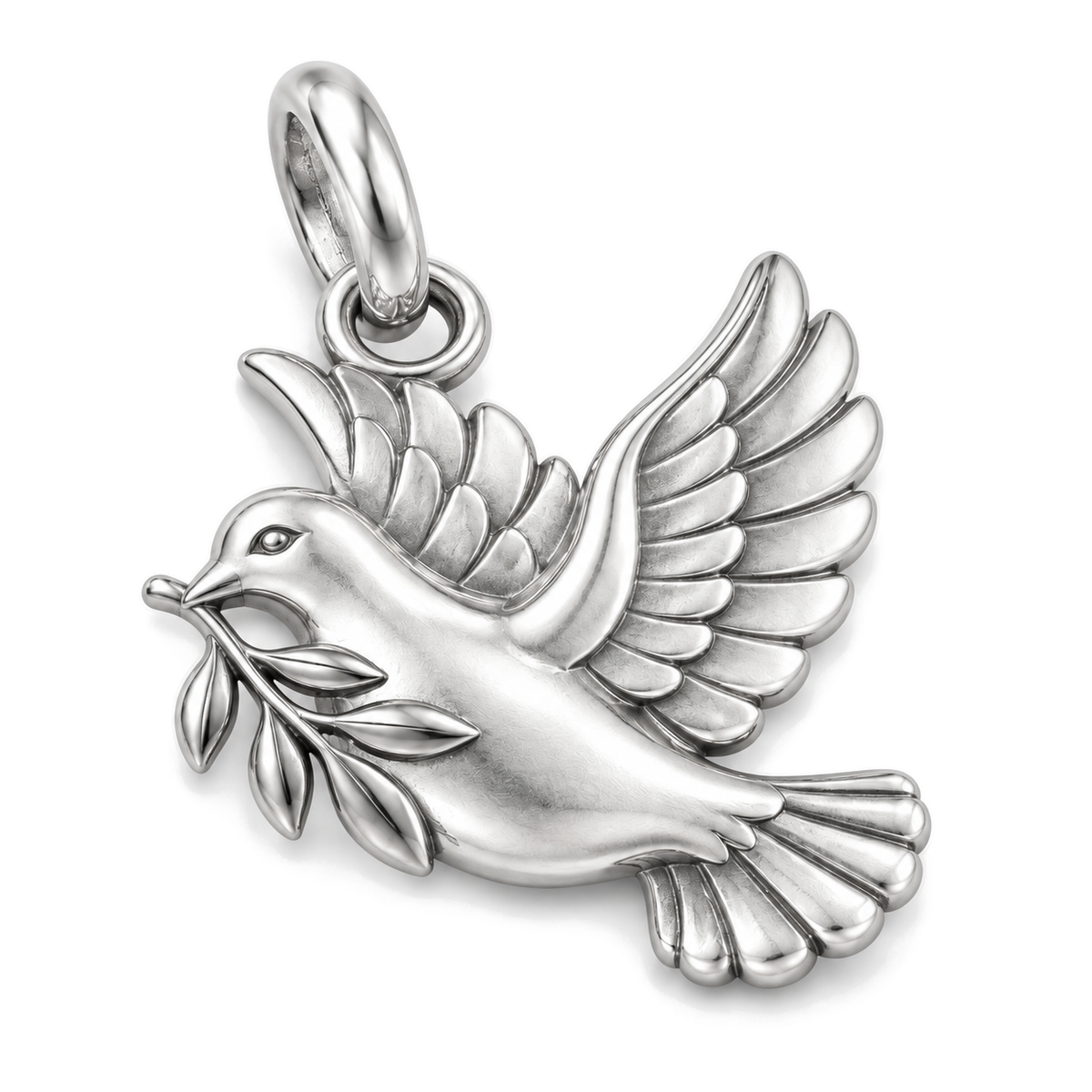 Peace Dove Charm — Silver Super Macro | charm-topics-remaining-444-2026-09-14 | topic-182