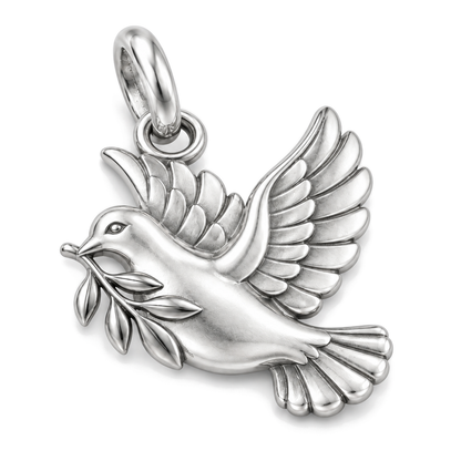 Peace Dove Charm — Silver Super Macro | charm-topics-remaining-444-2026-09-14 | topic-182