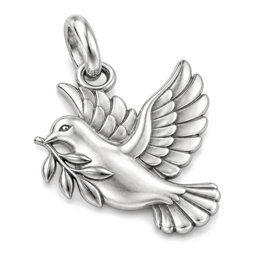 Peace Dove Charm — Silver Super Macro | charm-topics-remaining-444-2026-09-14 | topic-182