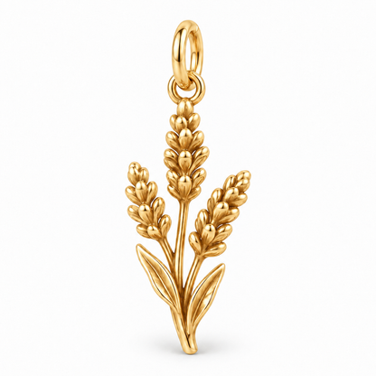Peaceful Lavender Charm — Gold | charm-topics-remaining-444-2026-09-14 | topic-175