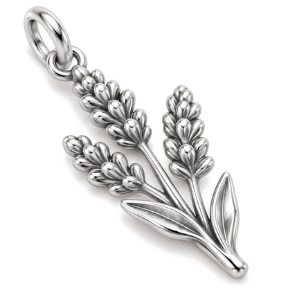 Peaceful Lavender Charm — Silver Super Macro | charm-topics-remaining-444-2026-09-14 | topic-175