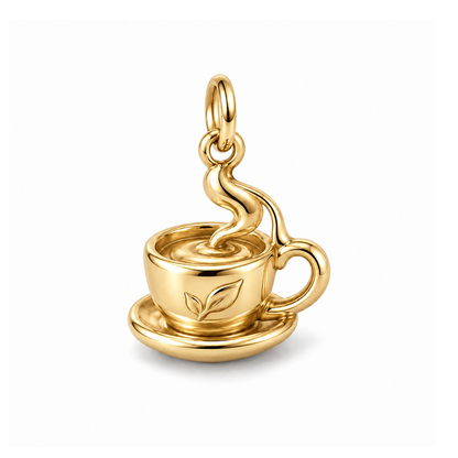 Peaceful Tea Charm — Gold | charm-topics-remaining-444-2026-09-14 | topic-331