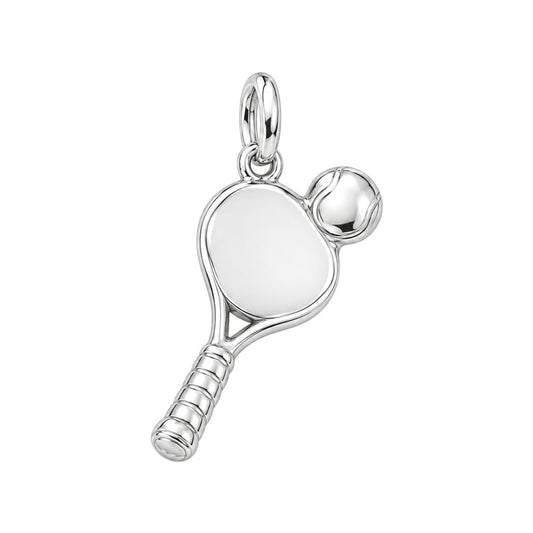 Perfect Match Tennis Charm Bracelet – Personalized Athlete Gift – back of the charm, engraving area