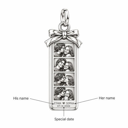 Photo Strip Keepsake Charm Bracelet – Personalized Couple Gift – personalization guide