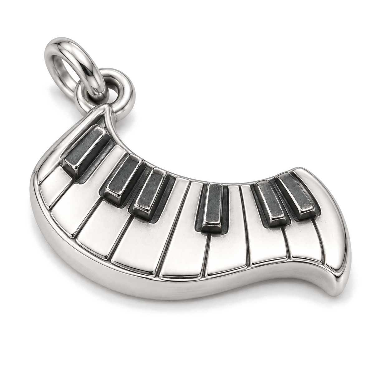 Piano Keys Charm — Silver Super Macro | charm-topics-remaining-444-2026-09-14 | topic-004