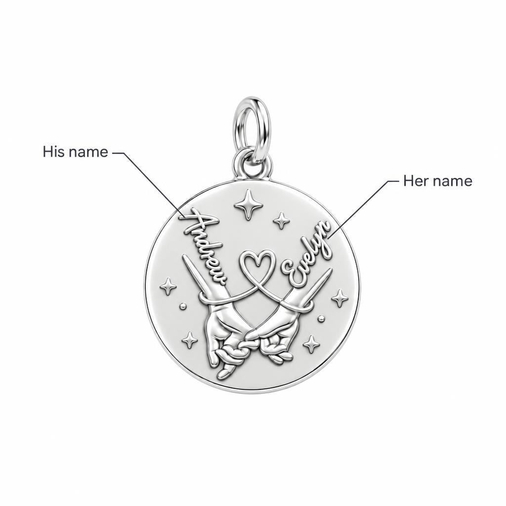 Pinky Swear Promise Charm Bracelet – Personalized Couple Gift – personalization guide