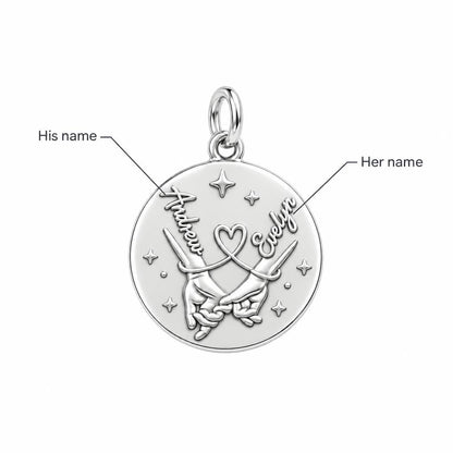 Pinky Swear Promise Charm Bracelet – Personalized Couple Gift – personalization guide