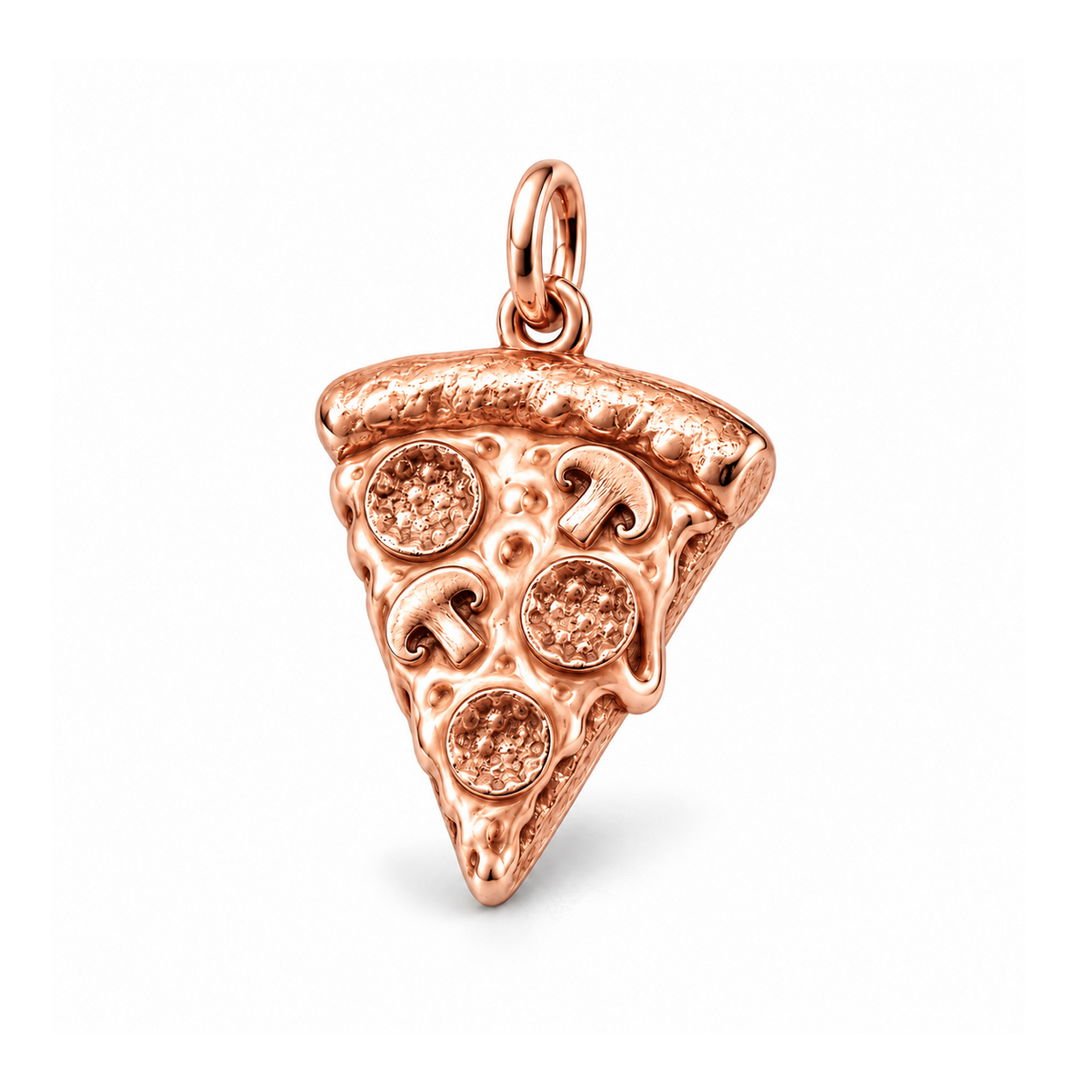 Pizza Slice Charm — Rose Gold | charm-topics-remaining-444-2026-09-14 | topic-108
