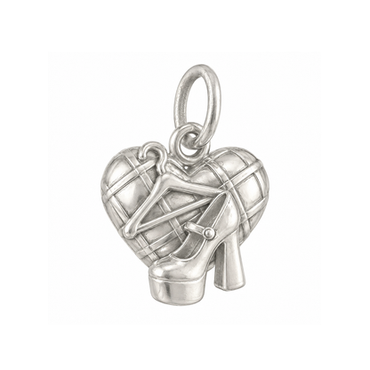 Plaid Heart Charm — Silver — 50-works-silver-20260916-152
