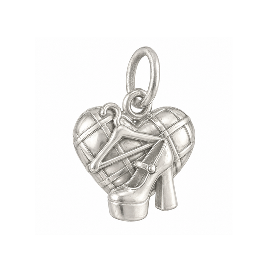 Plaid Heart Charm — Silver — 50-works-silver-20260916-152