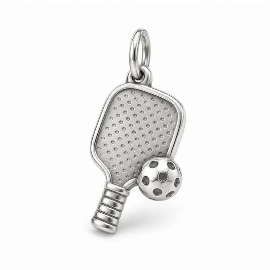 Play Together Pickleball Charm — Silver | charm-topics-remaining-444-2026-09-14 | topic-346