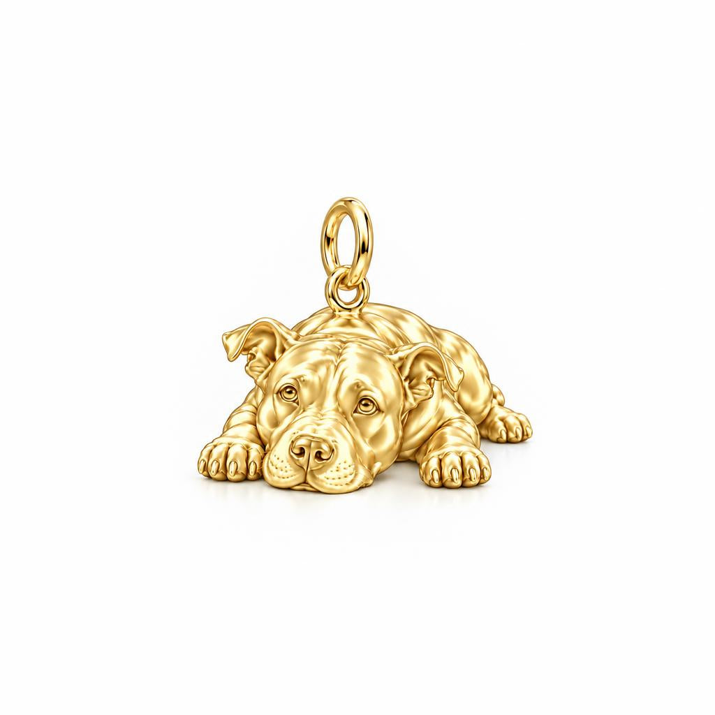 Playful Amstaff Spirit Charm Bracelet – Personalized Dog Mom Gift