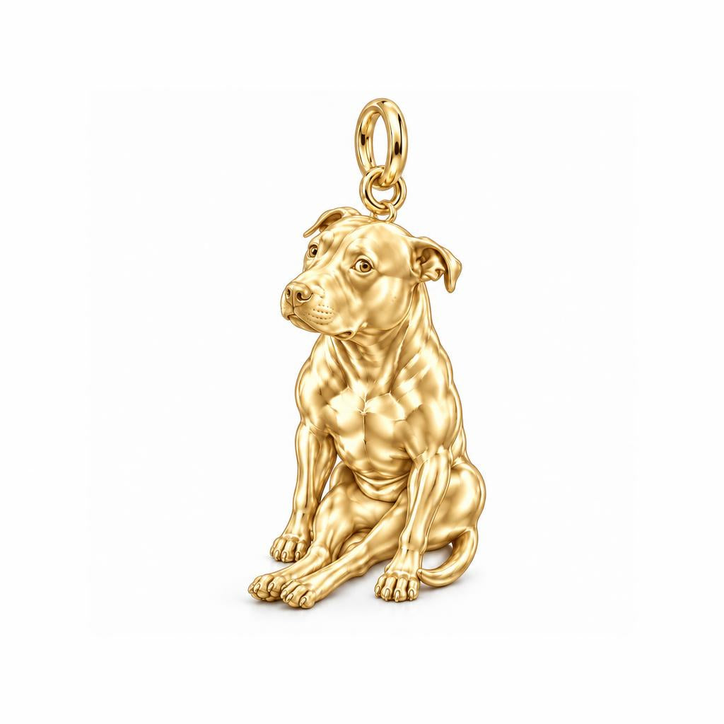 Playful Amstaff Spirit Charm Bracelet – Personalized Dog Mom Gift
