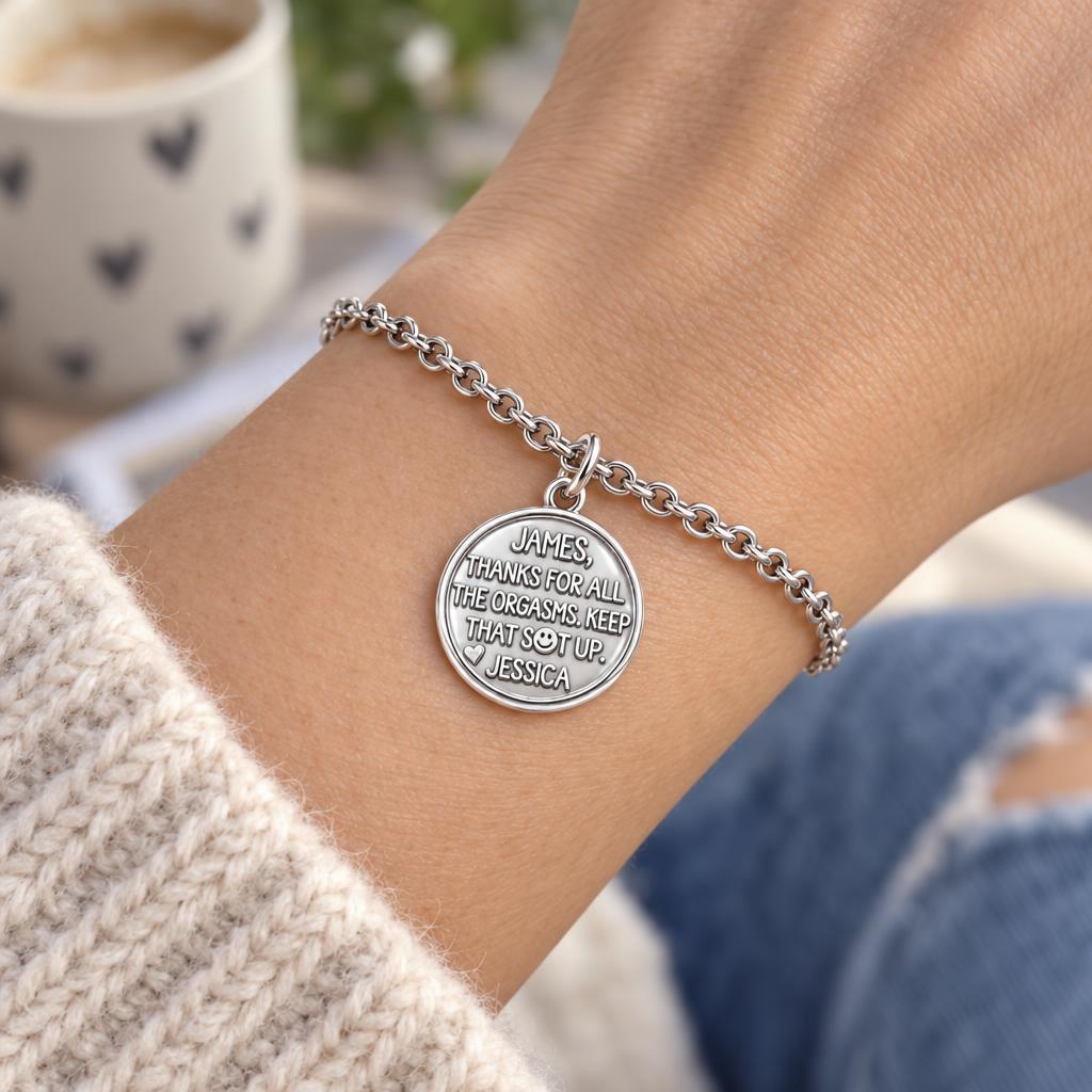 Playful Gratitude Token Charm Bracelet Set – worn / in use